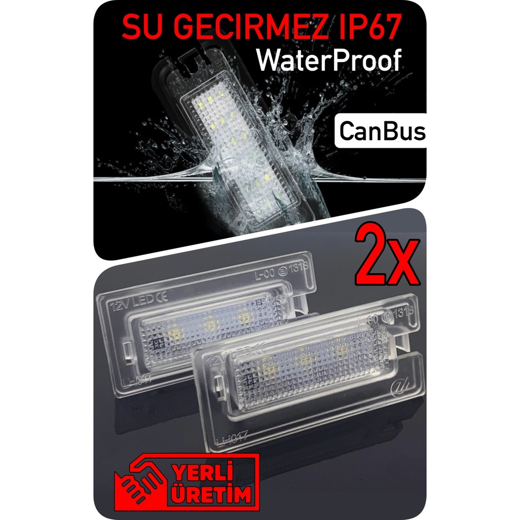 Led Edition Mini Cooper R50 R52 R53 2001-2008 Canbus LED Plaka Aydınlatma Ledi Lambası Ledli Lambalar Fiyatı