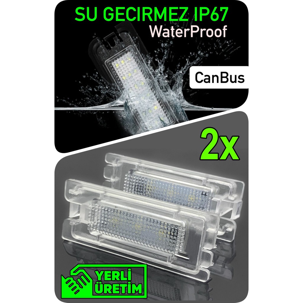 Led Edition Renault Scenic 2 3 2003-2016 Grand Canbus LED Plaka Aydınlatma Ledi Lambası Ledli Lambalar Fiyatı