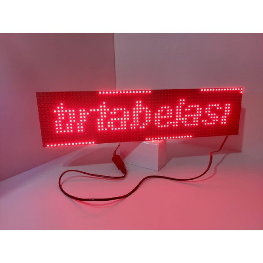 Led Grafik Kayan Yazı Tır tabelası led tabela 12 & 24 Volt 16X64 cm çakmaklık Uçlu - Kırmızı - 16 x 64 cm Led Aydınlatmalar Fiyatı