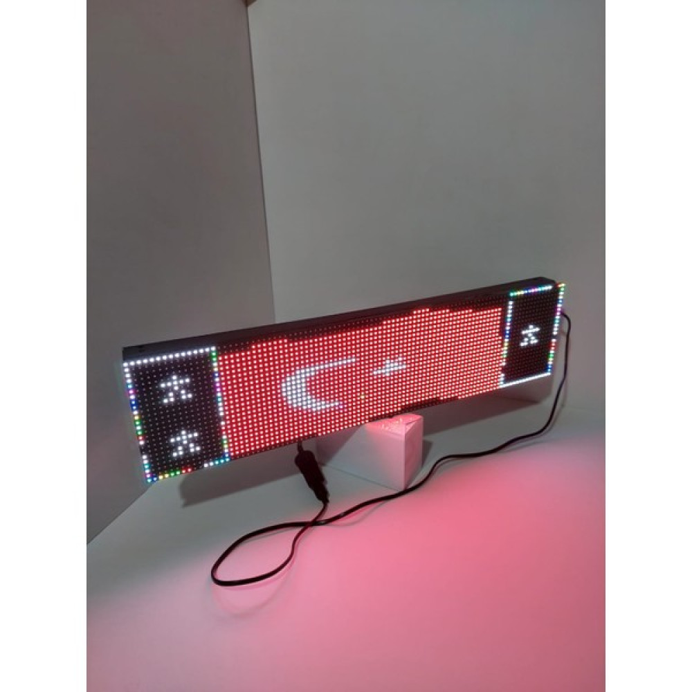 Led Grafik RGB araç içi kayan yazı Tır Tabelası Kayanyazı 16X64 cm Rgb Elektrik ve Aydınlatma Fiyatı
