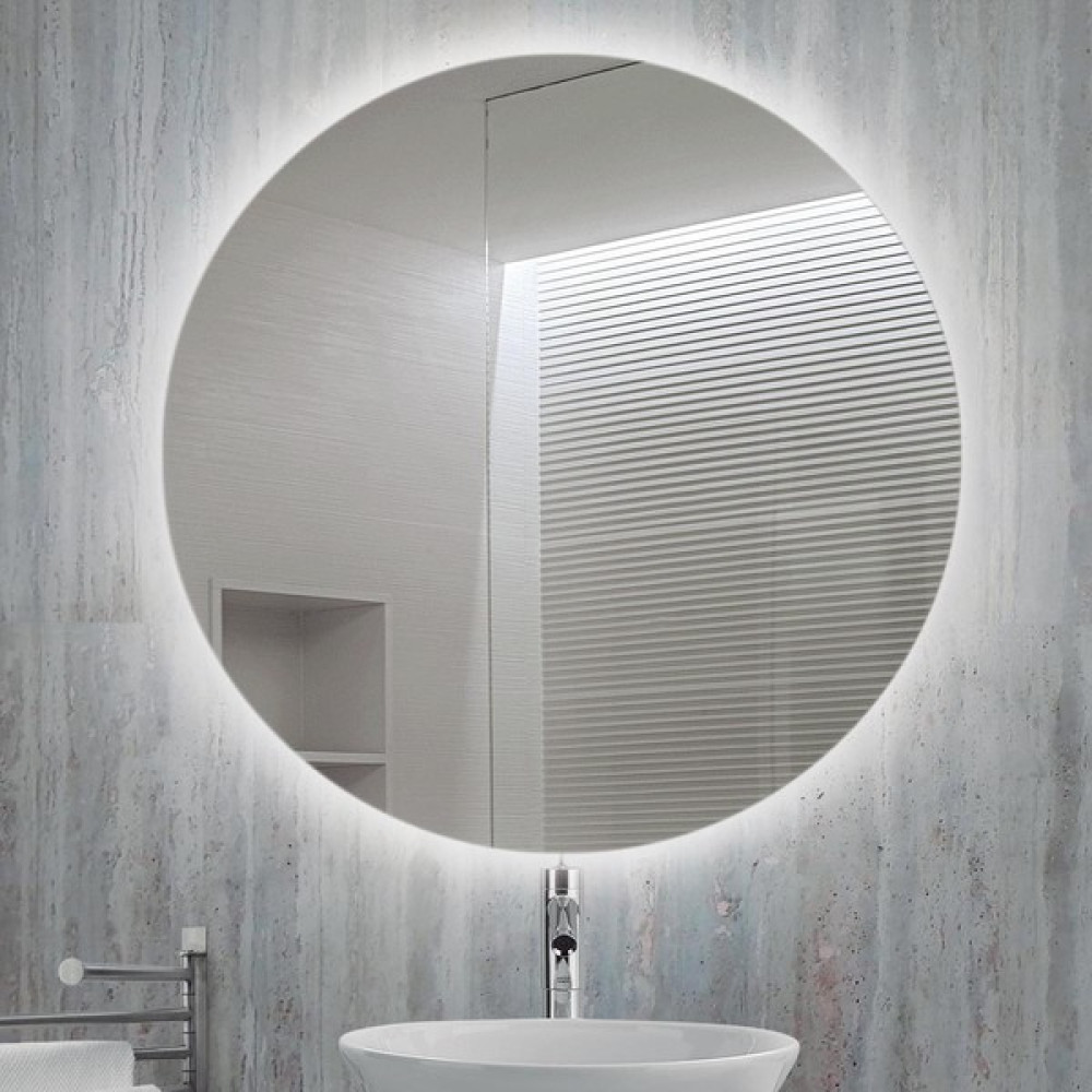 LED Işıklı Trafolu Yuvarlak Ayna - Beyaz - 70CM Banyo Aynası Fiyatı