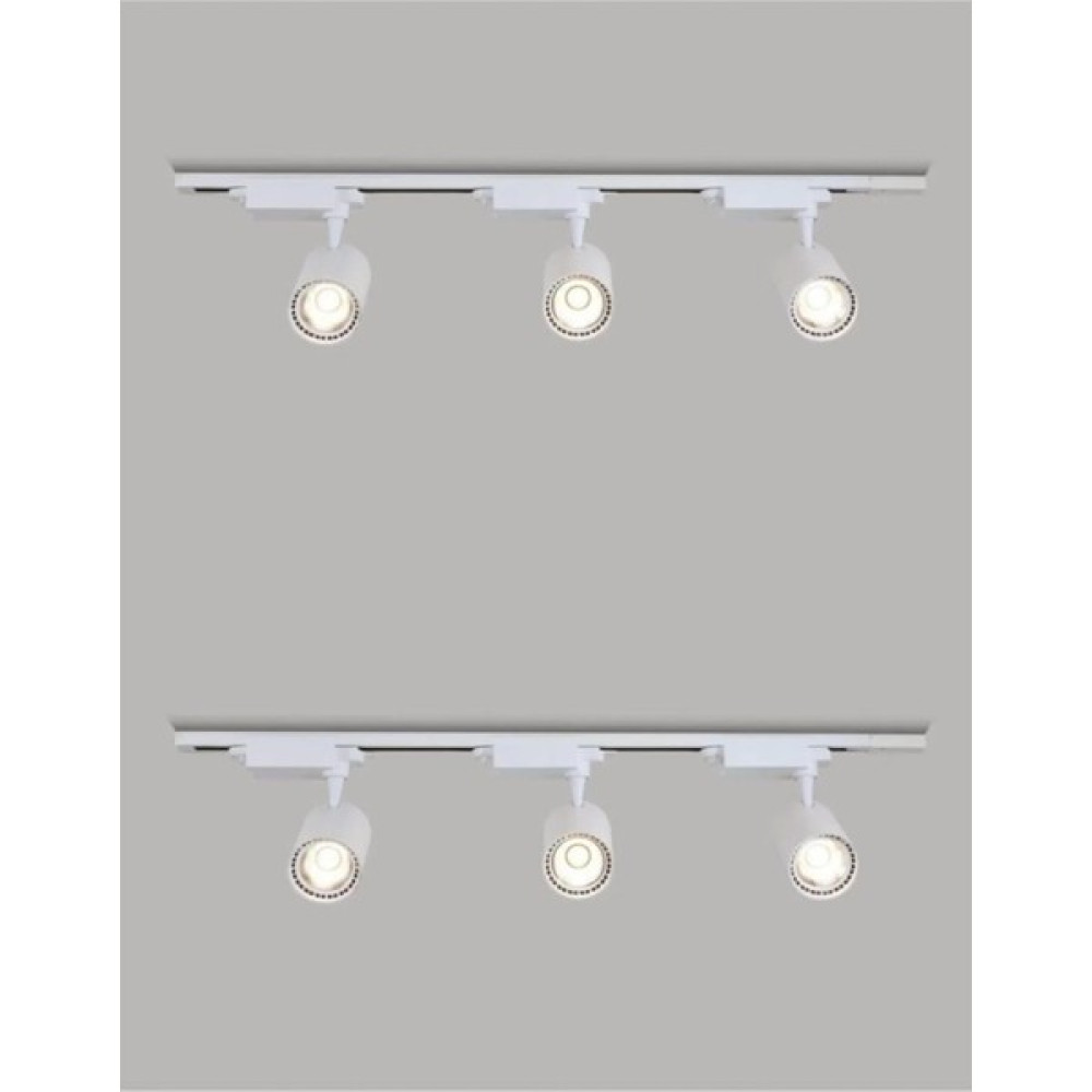 Led Pasajı Beyaz Kasa 6 Adet 360 Derece Dönen LED Ray Spot Lamba ve 2 Adet 1 Metre Raylı Armatür Diğer Fiyatı