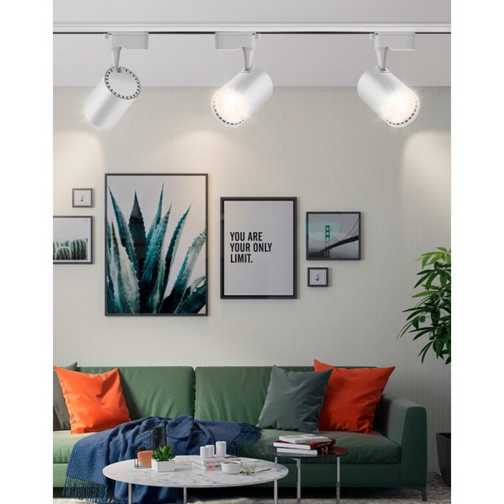 Led Projem 30W LED Ray Spot Beyaz Kasa 3'lü Set ve 1 Metre Beyaz Ray - Gün Işığı Spot Fiyatı