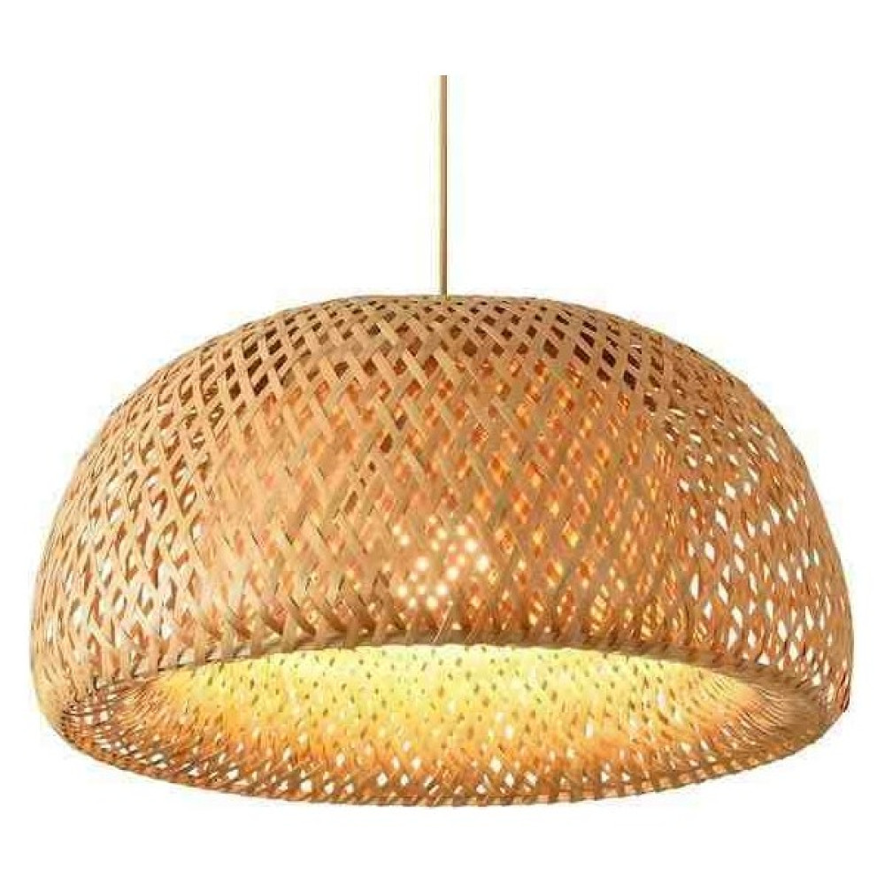 Led Projem Rio Bambu Tekli Sarkıt Avize Rustik, Bohem Tarz Avize 45CM Çap Bamboo Avize Fiyatı