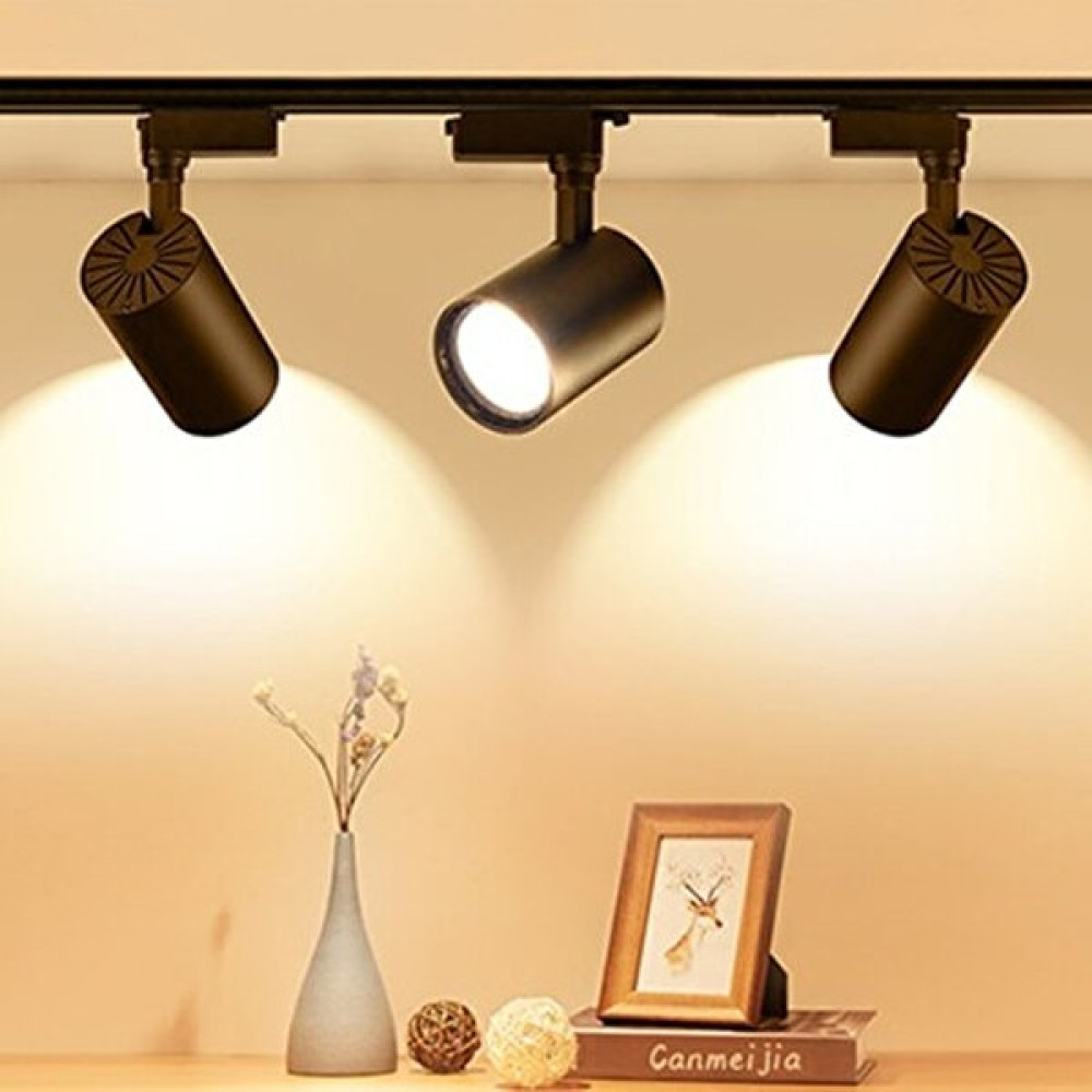 LED Vitrini 30 W LED Ray Spot Vitrin Mağaza Armatürü Siyah Kasa 3 Adet Spot - 1 Metre Ray - Gün Işığı Spot Fiyatı