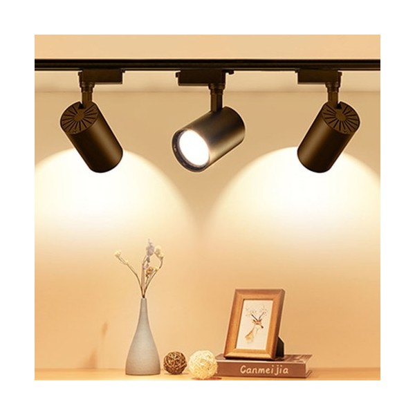 LED Vitrini 30 W LED Ray Spot Vitrin Mağaza Armatürü Siyah Kasa 3 Adet Spot - 1 Metre Ray - Gün Işığı Diğer Fiyatı