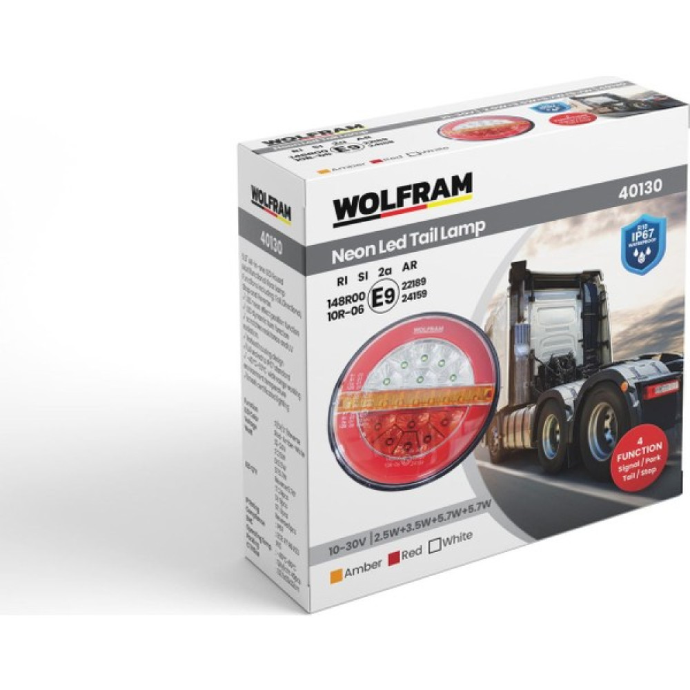 LED Yuvarlak 4 Fonksiyonlu Stop-Sinyal-Park Lambası 10-30V E9 Belgeli Sol Oto Boyaları Fiyatı