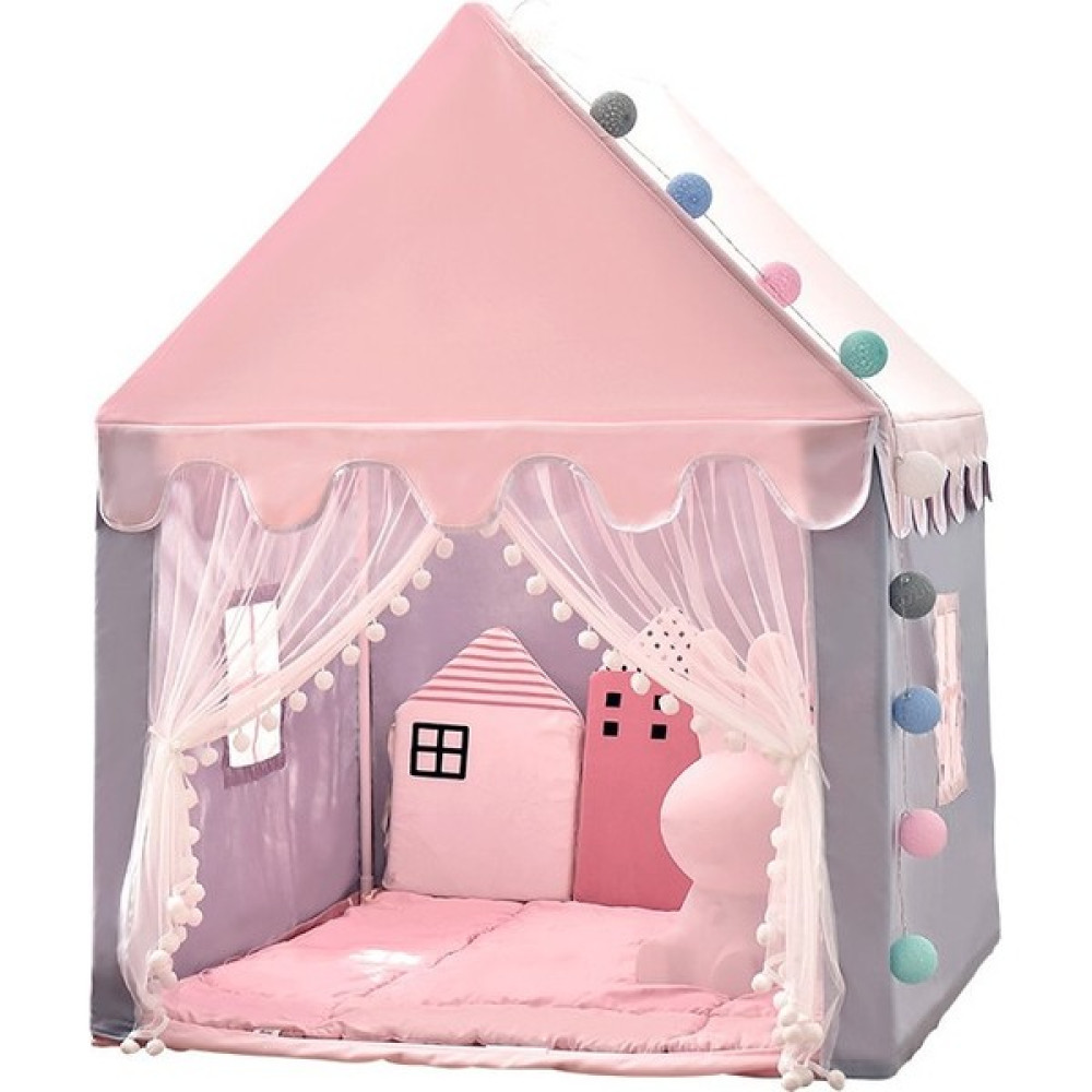 Leda Büyük Çocuk Oyuncak Çadır Katlanır Çocuk Çadırları Tipi Bebek Oyun Evi Kız Kız Pembe Prenses Kalesi Çocuk Odası Deco (Yurt Dışından) - Açık Pembe Eğitici Oyuncak Fiyatı