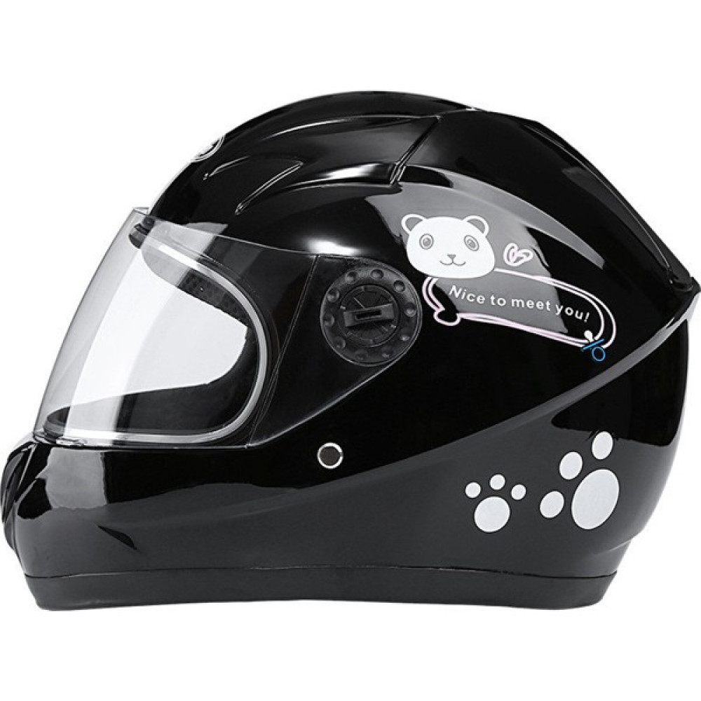 Leda Nuoman Çocuk Kask-Sonbahar ve Kış Erkek ve Kadın Kask Sıcak Karikatür (Yurt Dışından) - Beyaz - Kırmızı - Siyah - 50 - 56 cm Motorsiklet Kaskları Fiyatı