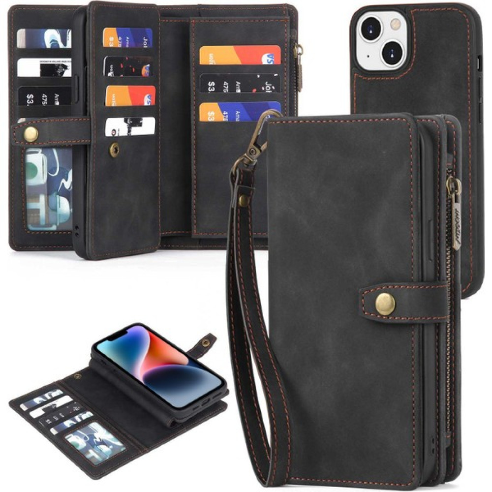 Leda Xstep Case iPhone 15 Plus Bump Düzeltilebilen Çıkarılabilir 2'si 1 Arası Cüzdan Kılıfı Pu Deri Telefon Kapağı Kayışlı (Yurt Dışından) Cep Telefonu Kılıfı Fiyatı