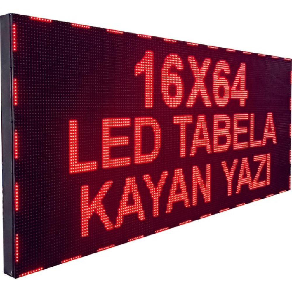 Ledeksis LED Tabela-Kayan Yazı 16X64CM-KIRMIZI - 65 cm - Kırmızı Led Aydınlatmalar Fiyatı