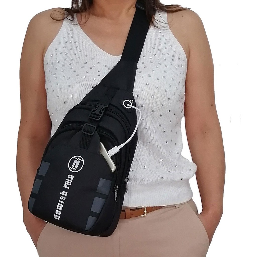Lederax Newish Polo LD58 Sırt ve Göğüs Çantası Bodybag Giyim & İç Giyim Fiyatı