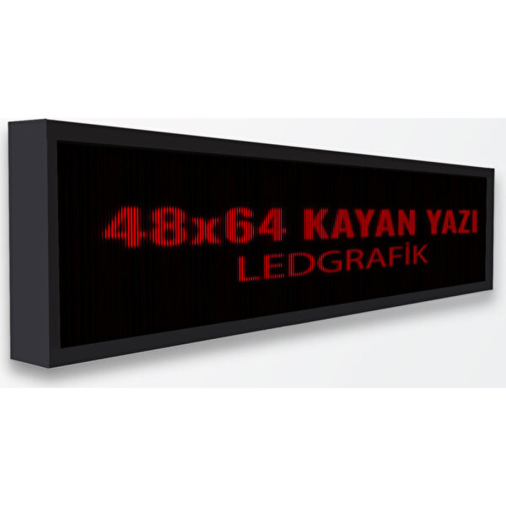 LEDGRAFIK Kayan Yazı 48×64 Kırmızı LED Tabela Ledgrafik - 48 x 64 cm Led Aydınlatmalar Fiyatı