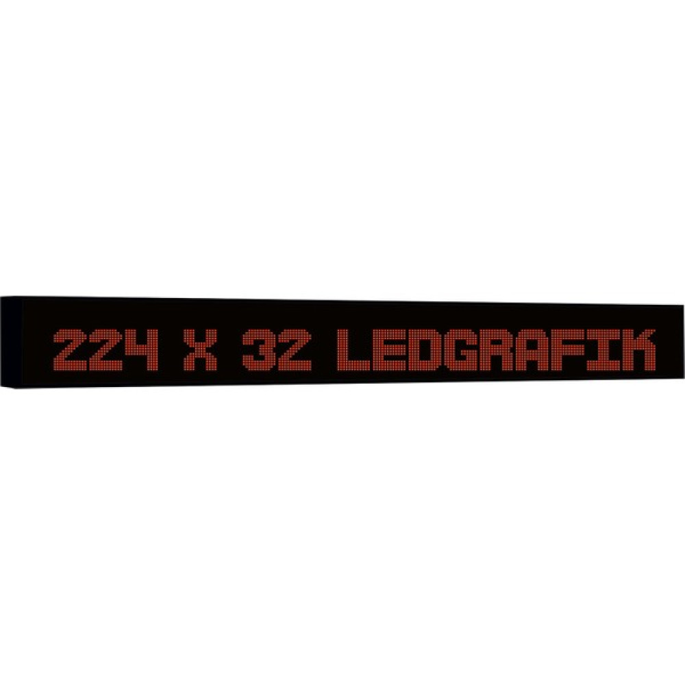 LEDGRAFIK Kayan Yazı LED Tabela Kırmızı 224 x 32 cm - 32 x 224 cm Led Aydınlatmalar Fiyatı
