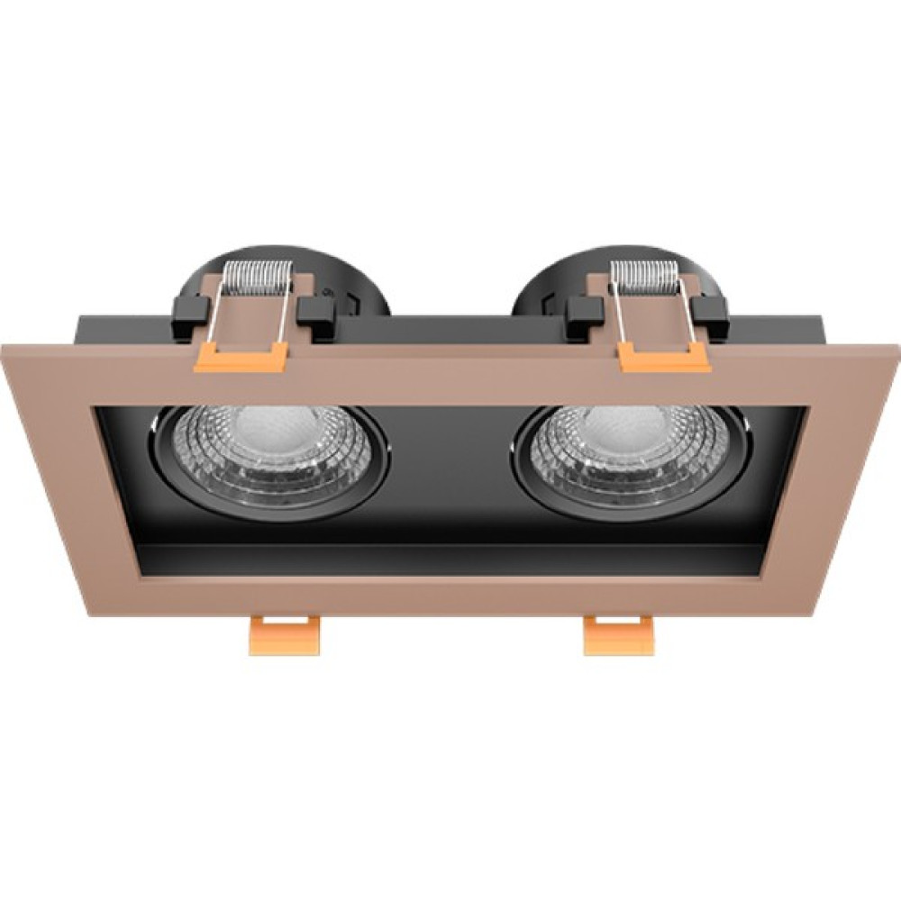 Ledhouse 2x8 W Ikili Kare Smd LED Sıva Altı Spot Lamba Tavan Armatür ( Rose Kasa - 6500K Beyaz Işık ) Spot Fiyatı