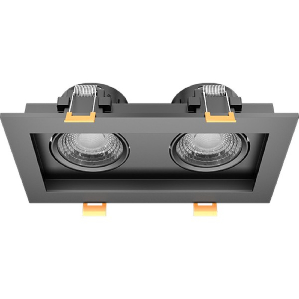 Ledhouse 2x8 W Ikili Kare Smd LED Sıva Altı Spot Lamba Tavan Armatür ( Siyah Kasa - 6500K Beyaz Işık ) Spot Fiyatı