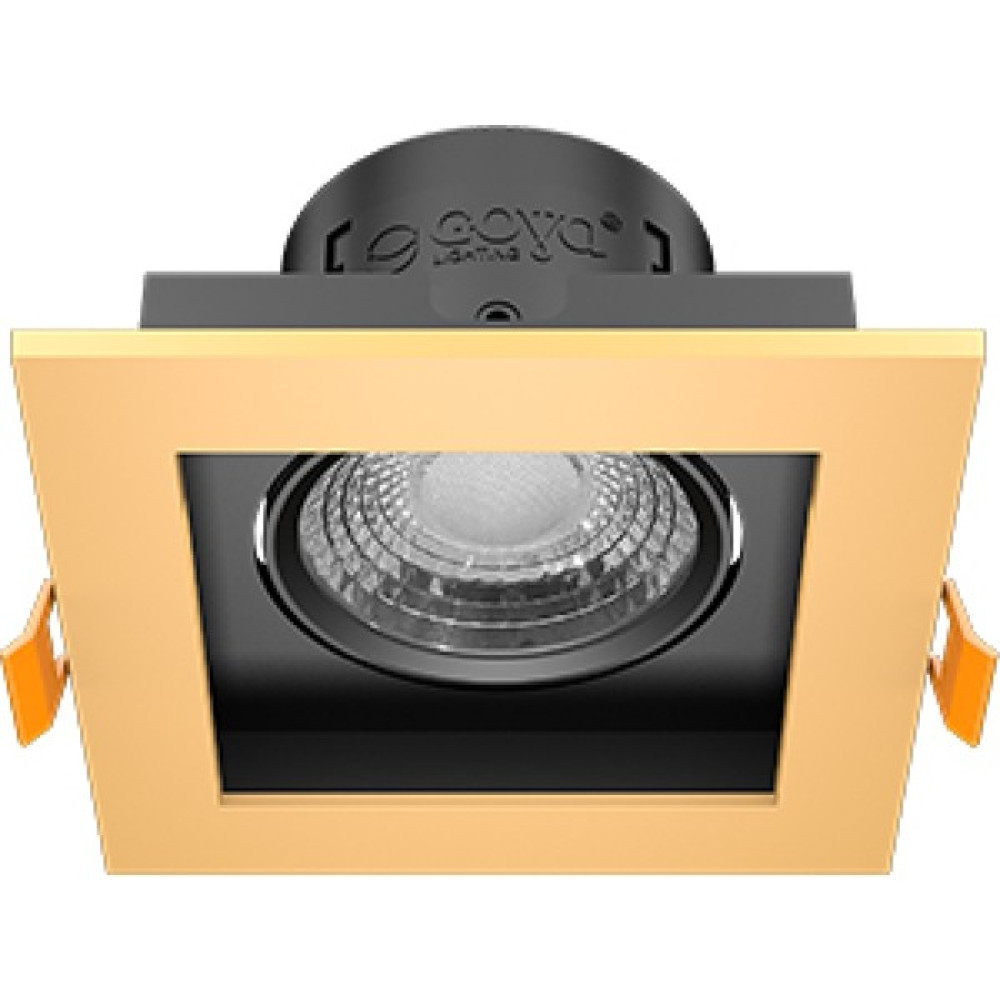 Ledhouse 8 W Kare Smd LED Sıva Altı Spot Lamba Tavan Armatür ( Gold Kasa - 6500K Beyaz Işık ) - Sarı Spot Fiyatı
