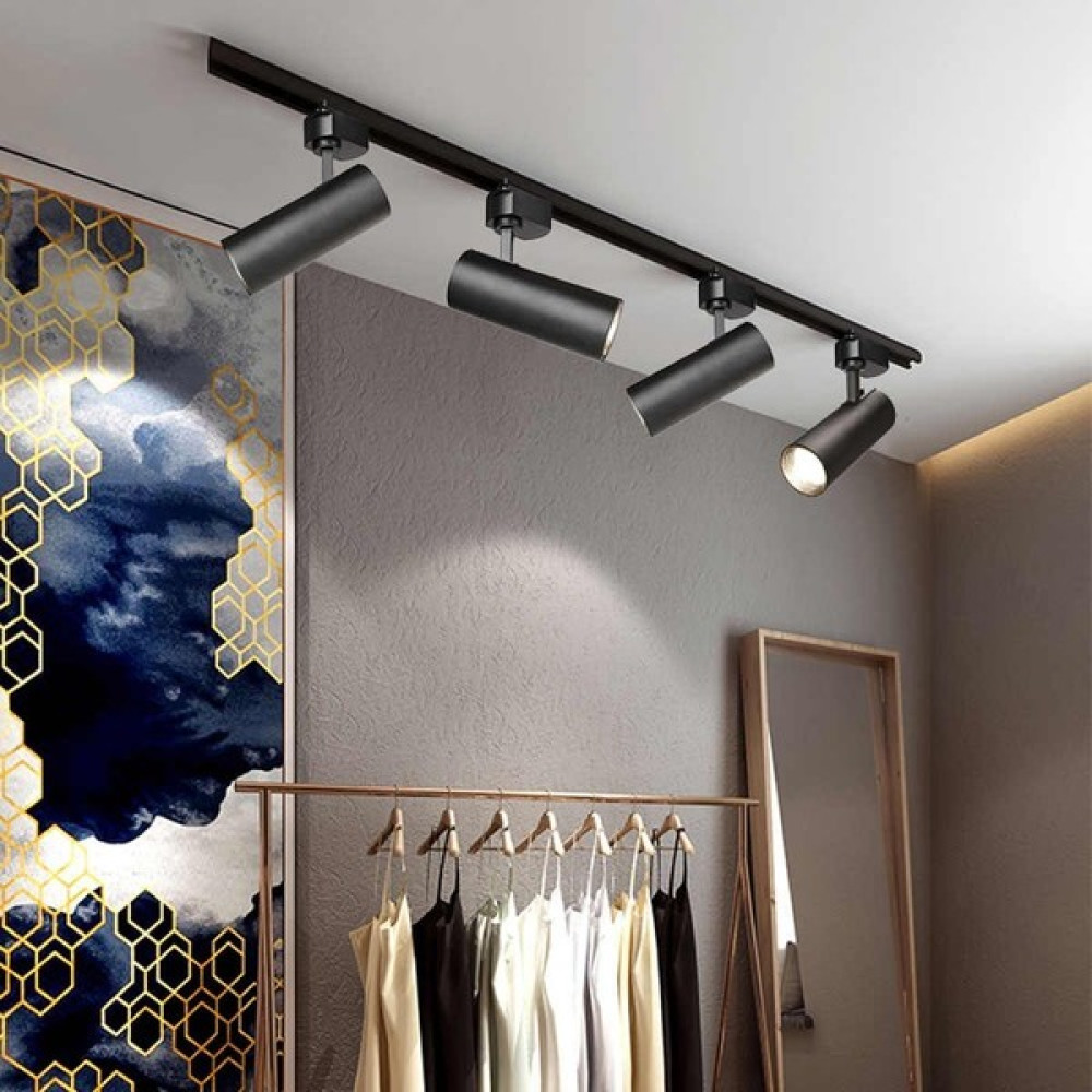 Ledim - 30W LED Ray Spot Lamba 1 Metre Raylı Armatür Siyah Kasa Günşığı Işık Spot 4 Adet Armatür Fiyatı