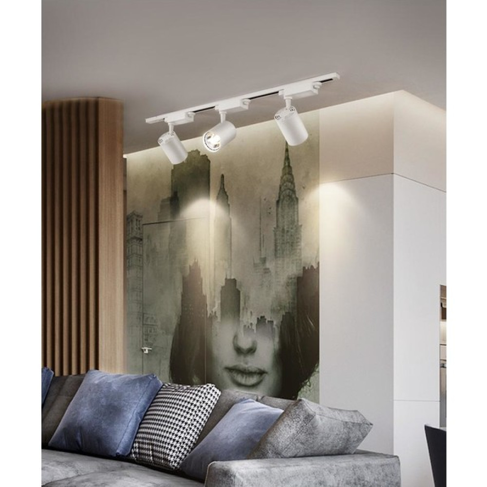 Ledim - Hareketli Spot LED Ray Spot Lamba 1 Metre Raylı Armatür Beyaz Kasa Günışığı 3 Adet Armatür Fiyatı