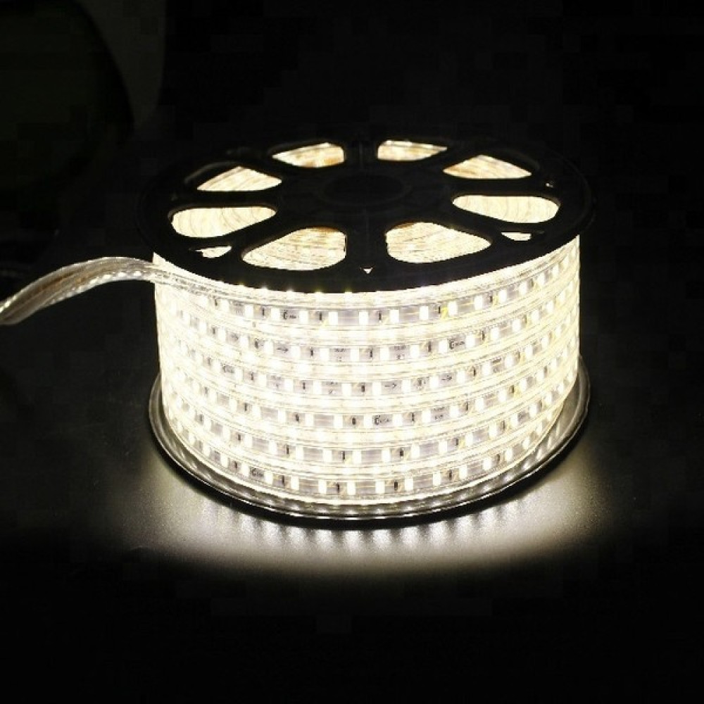 Ledim MB LED 15 Metre 220 Volt Şerit 3 Çipli Hortum Şerit LED Aydınlatma Fiş Dahil - Beyaz - 15 m Led Aydınlatmalar Fiyatı