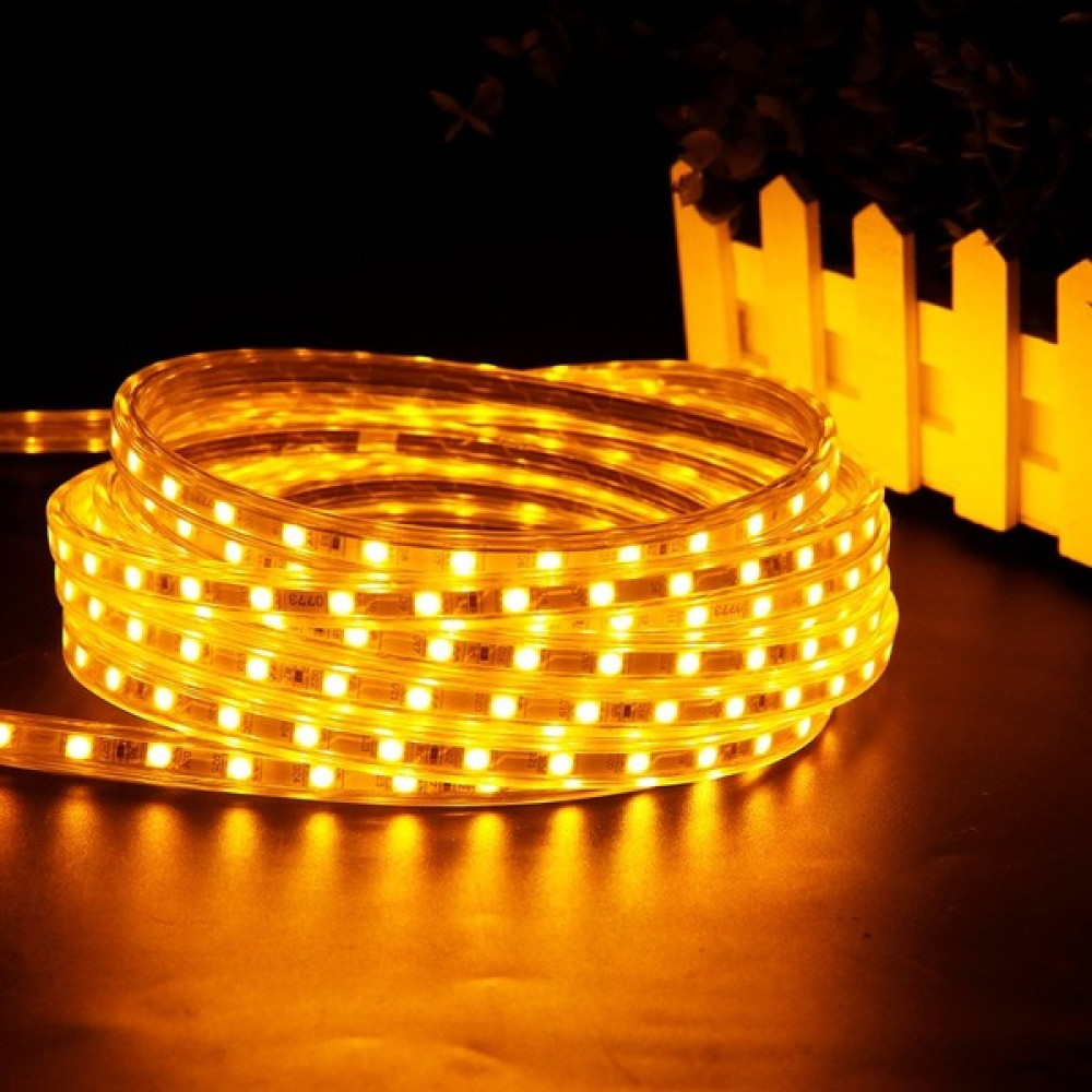 Ledim MB LED 20 Metre 220 Volt Şerit 3 Çipli Amber Hortum Şerit LED Aydınlatma Fiş Dahil - Sarı - 20 m Led Aydınlatmalar Fiyatı