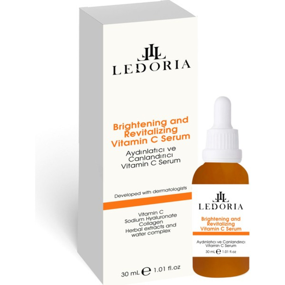 Ledoria Aydınlatıcı ve Canlandırıcı Vitamin C Serum 30ML Anti-Aging / Yaşlanma Karşıtı Fiyatı