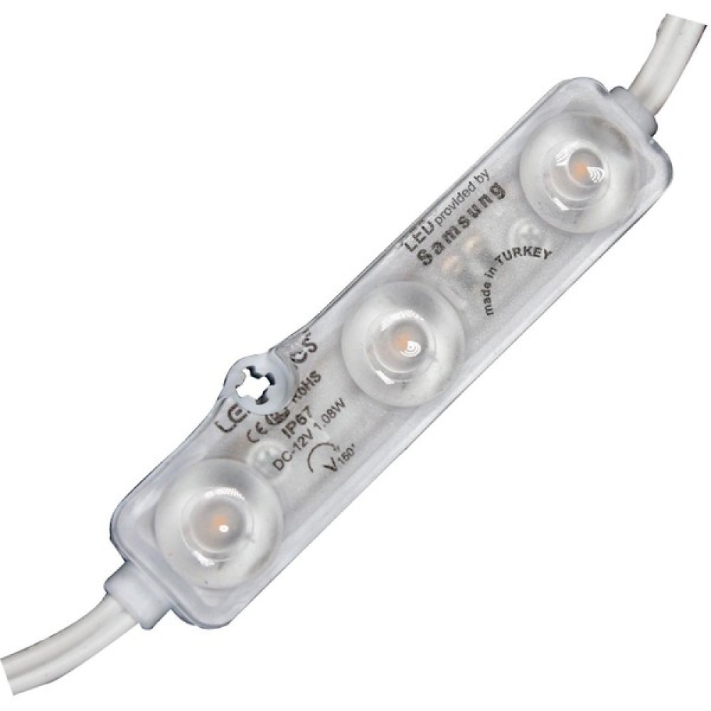 Ledronics 2835 Samsung Çipli Lensli Modül Led (25 Adet)(3000K) (Gün Işığı) Led Aydınlatmalar Fiyatı