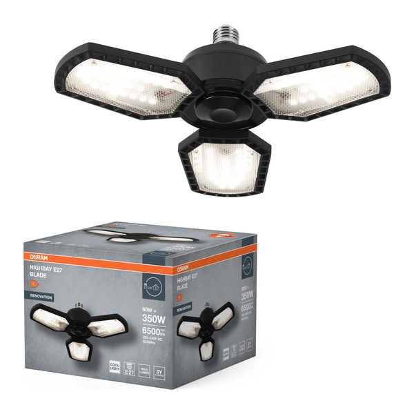 Ledvance Highbay Blade 60W 840 4000K 6500LM IP20 E27 Duy Beyaz Işık Siyah Aydınlatma AC630950155 Armatür Fiyatı