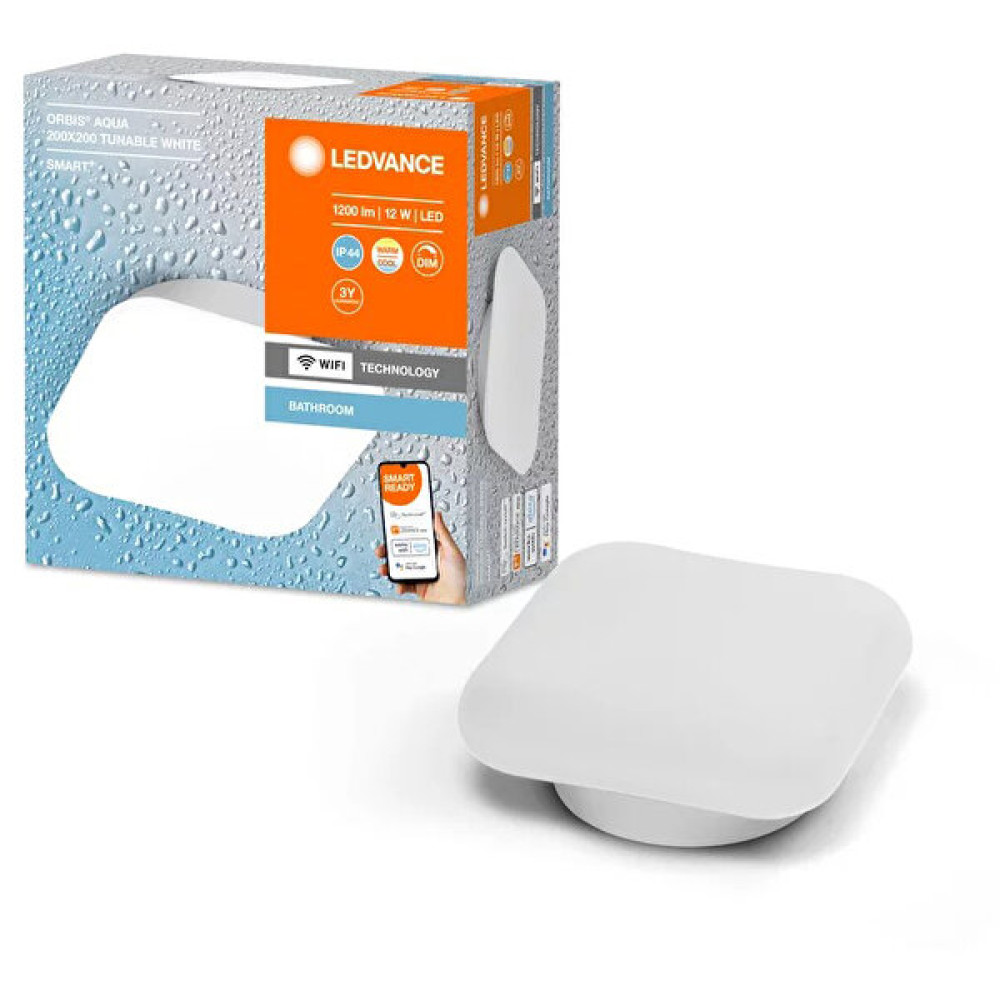Ledvance Smart Wi-Fi Orbis Aqua Plafonyer Ip44 20 CM Kare Aydınlatma Led Aydınlatmalar Fiyatı