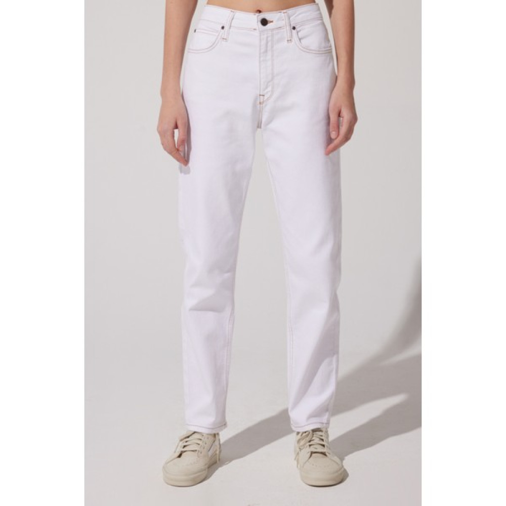 Lee Carol Straight Fit Düz Kesim Yüksek Bel Beyaz Esnek Jean Kot Pantolon Bayan Jeans / Kot Pantolon Fiyatı