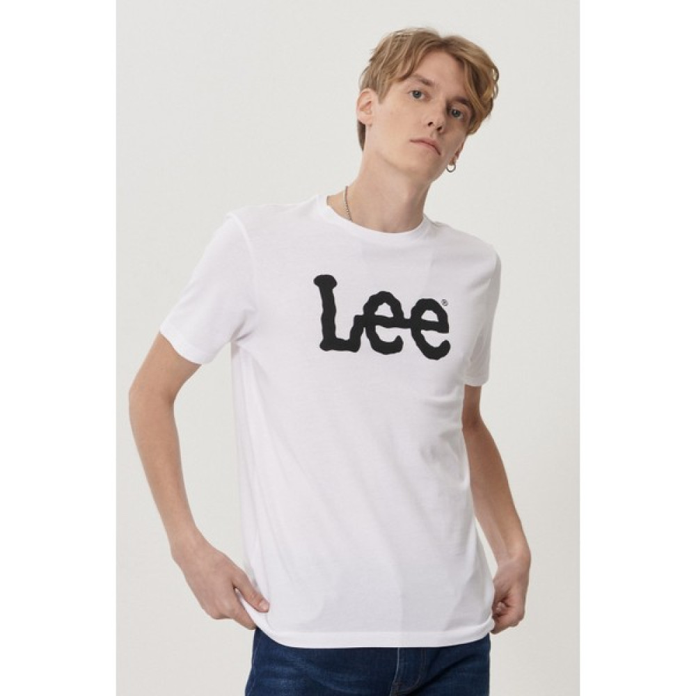 Lee Erkek Beyaz Regular Fit Bisiklet Yaka T-Shirt Erkek T-shirt Fiyatı