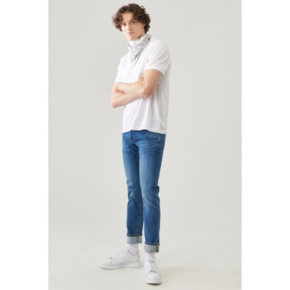 Lee Erkek Luke Slim Tapered Fit Normal Bel Esnek Jean Kot Pantolon Erkek Jeans / Kot Pantolon Fiyatı