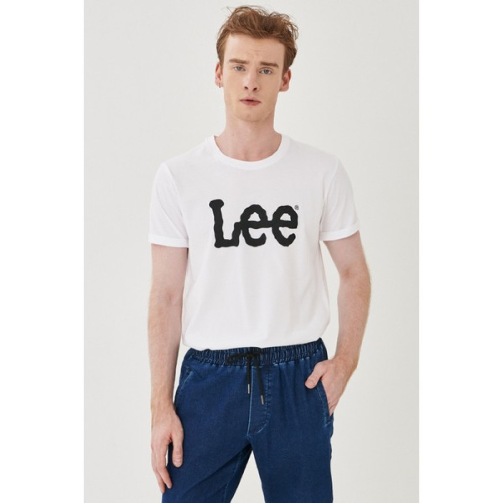 Lee Erkek Regular Fit Normal Kesim Sıfır Yaka %100 Pamuk Logolu Tişört Erkek T-shirt Fiyatı