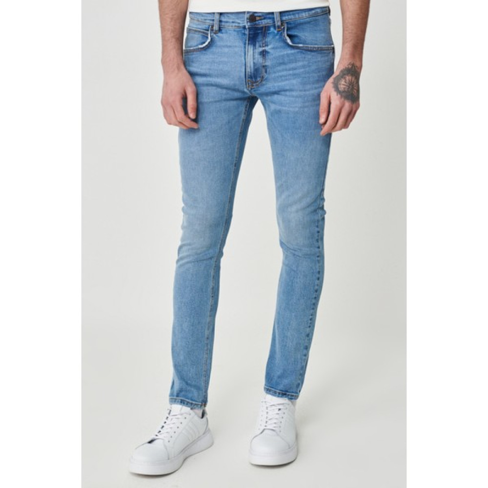 Lee Luke Slim Fit Dar Kesim Normal Bel Mavi Esnek Jean Kot Pantolon Erkek Jeans / Kot Pantolon Fiyatı