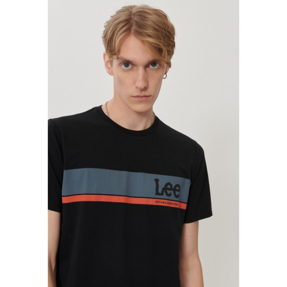Lee Regular Fit Normal Kesim Sıfır Yaka %100 Pamuk Logolu Tişört Erkek T-shirt Fiyatı