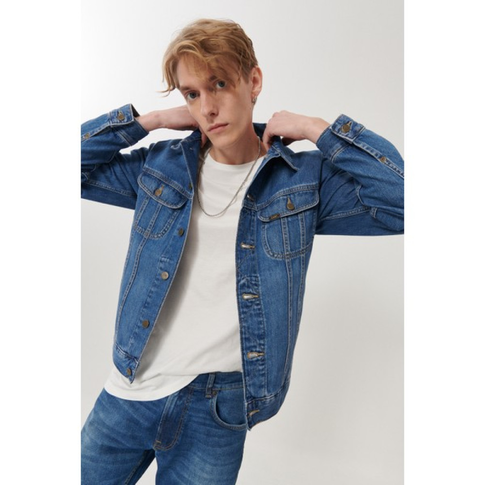 Lee Slim Fit Dar Kesim %100 Pamuk Mavi Denim Kot Ceket Erkek Ceket Fiyatı
