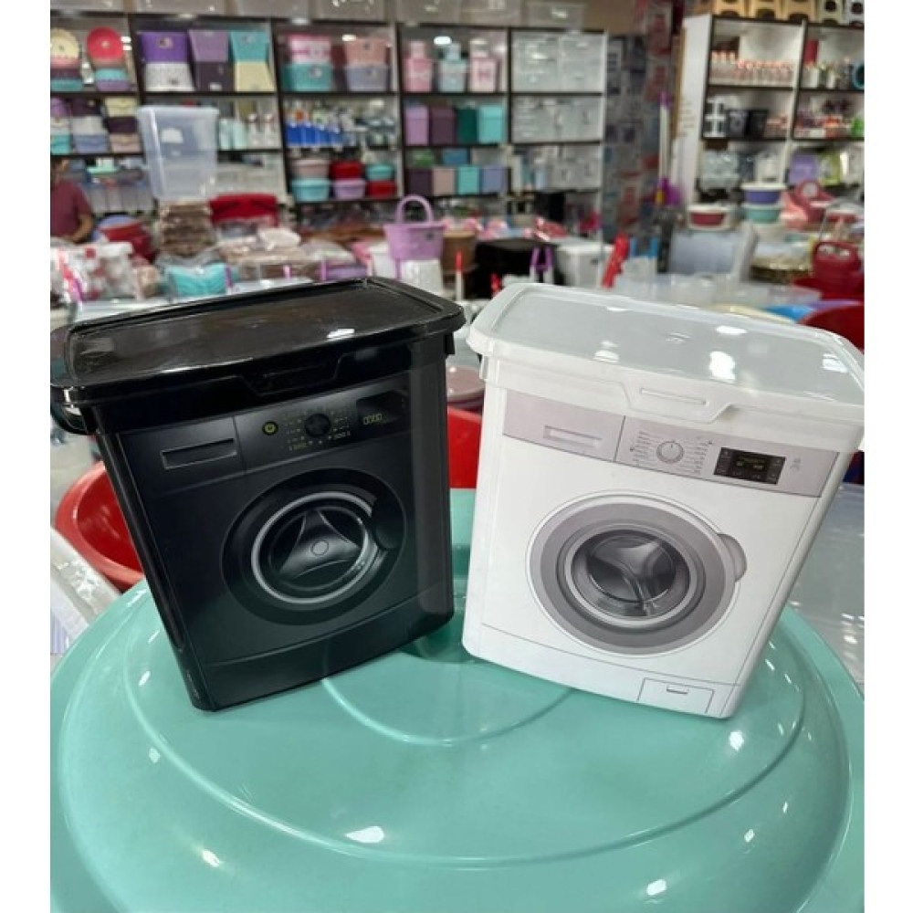 Lees home 2 Adet Çamaşır Deterjanı Kutusu Küçük Boy 5 Lt Siyah ve Beyaz Banyo Aksesuarları Fiyatı