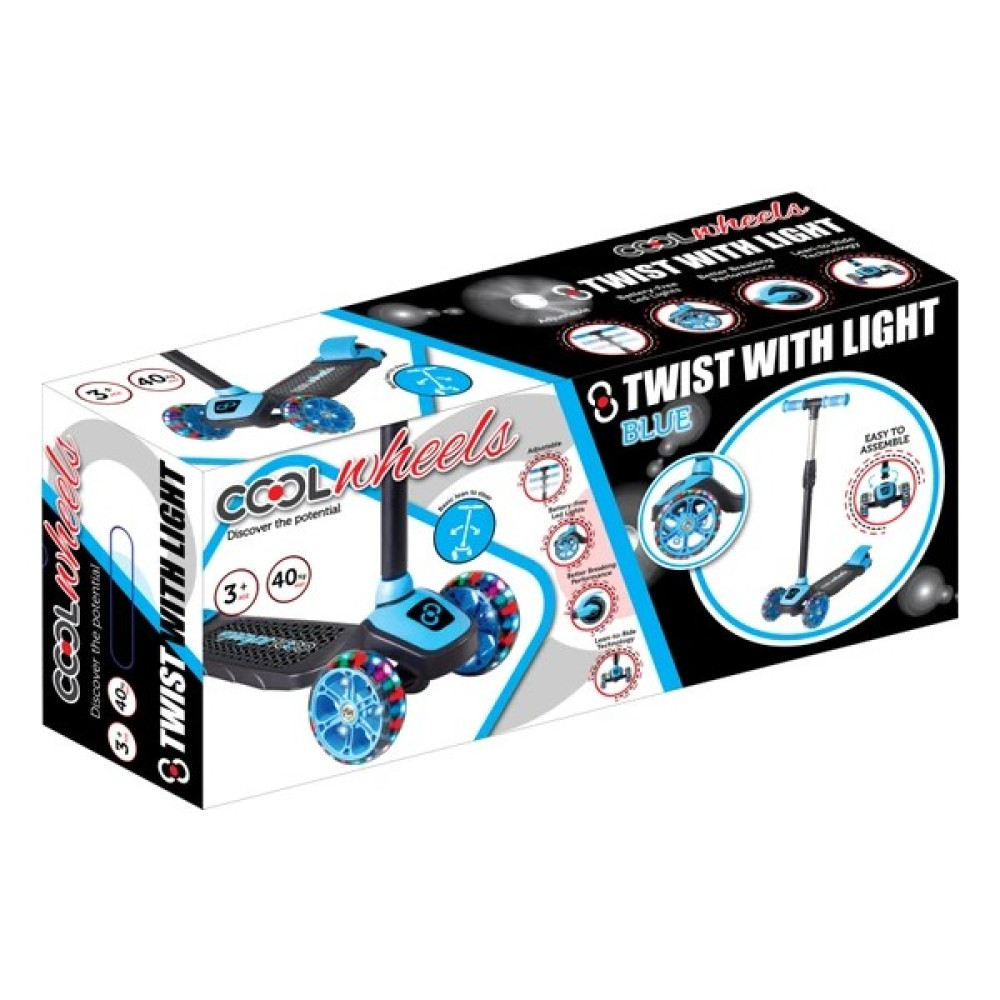Lees home Cool Wheels LED Işıklı 3 Tekerlekli Yükseklik Ayarlı Twist Çocuk Scooter (3-9 Yaş) Açık Hava, Deniz ve Spor Oyuncakları Fiyatı