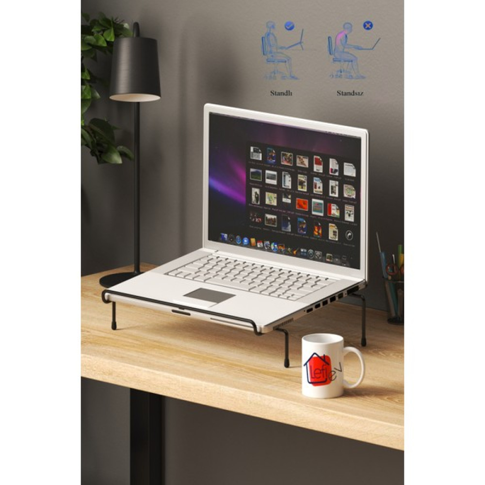 Lefiev Laptop Standı Metal Siyah Dizüstü Bilgisayar Aksesuarları Fiyatı