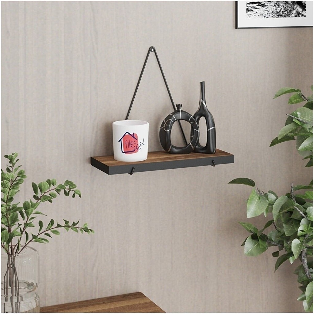 Lefiev Metal Lefi Ev Tekli Üçgen Duvar Rafı Mini Kitaplık 30 cm 1 11 cm Ahşap Kahverengi Duvara Monte Kitaplık Fiyatı