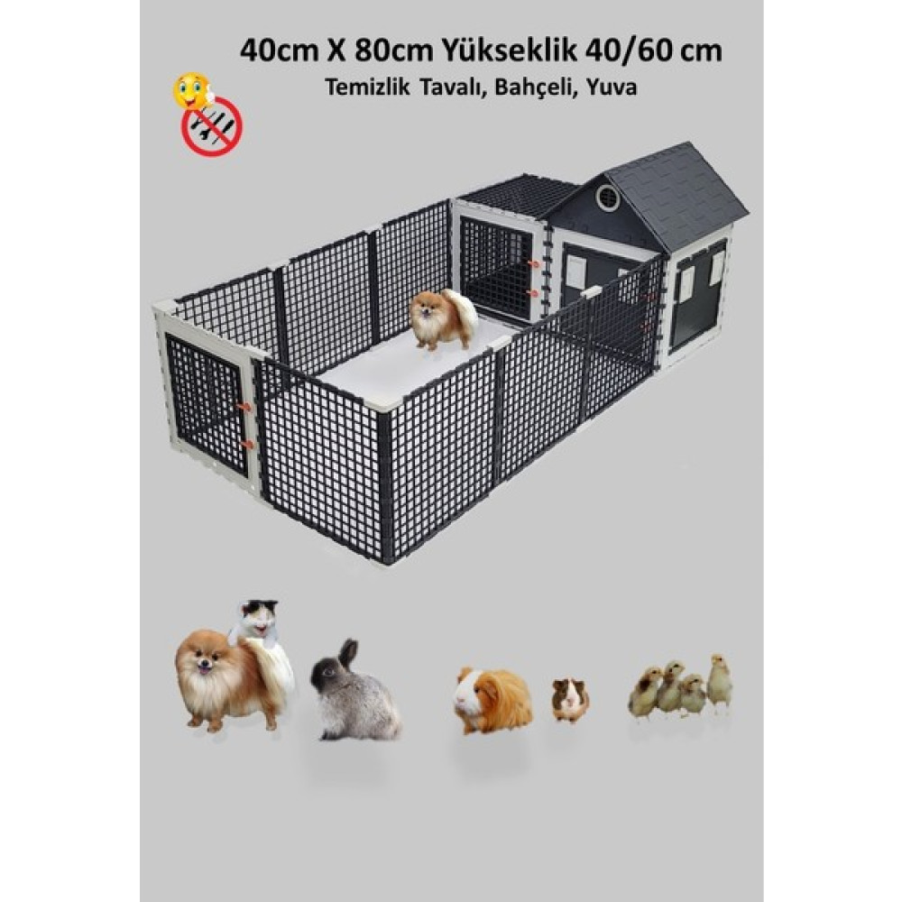 LEGANEST 42 cm x 84 cm x 62 Bahçeli Yuva Kafes - A,GRİ - Antrasit Oto Boyaları Fiyatı