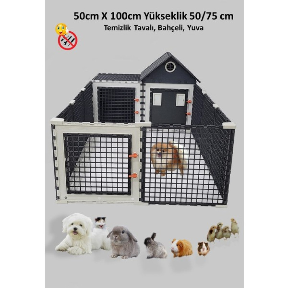 Leganest 52 x 104 x 75 cm Hayvan Bahçesi Kafes - 0315 Gri Oto Boyaları Fiyatı