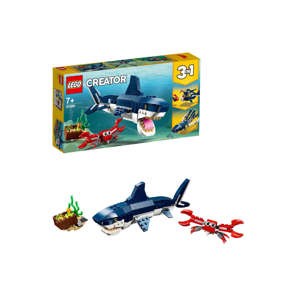 LEGO ® Creator 3’ü 1 Arada Derin Deniz Yaratıkları 31088 - Oyuncak Yapım Seti (230 Parça) Legolar ( Yapım Oyuncakları ) Fiyatı