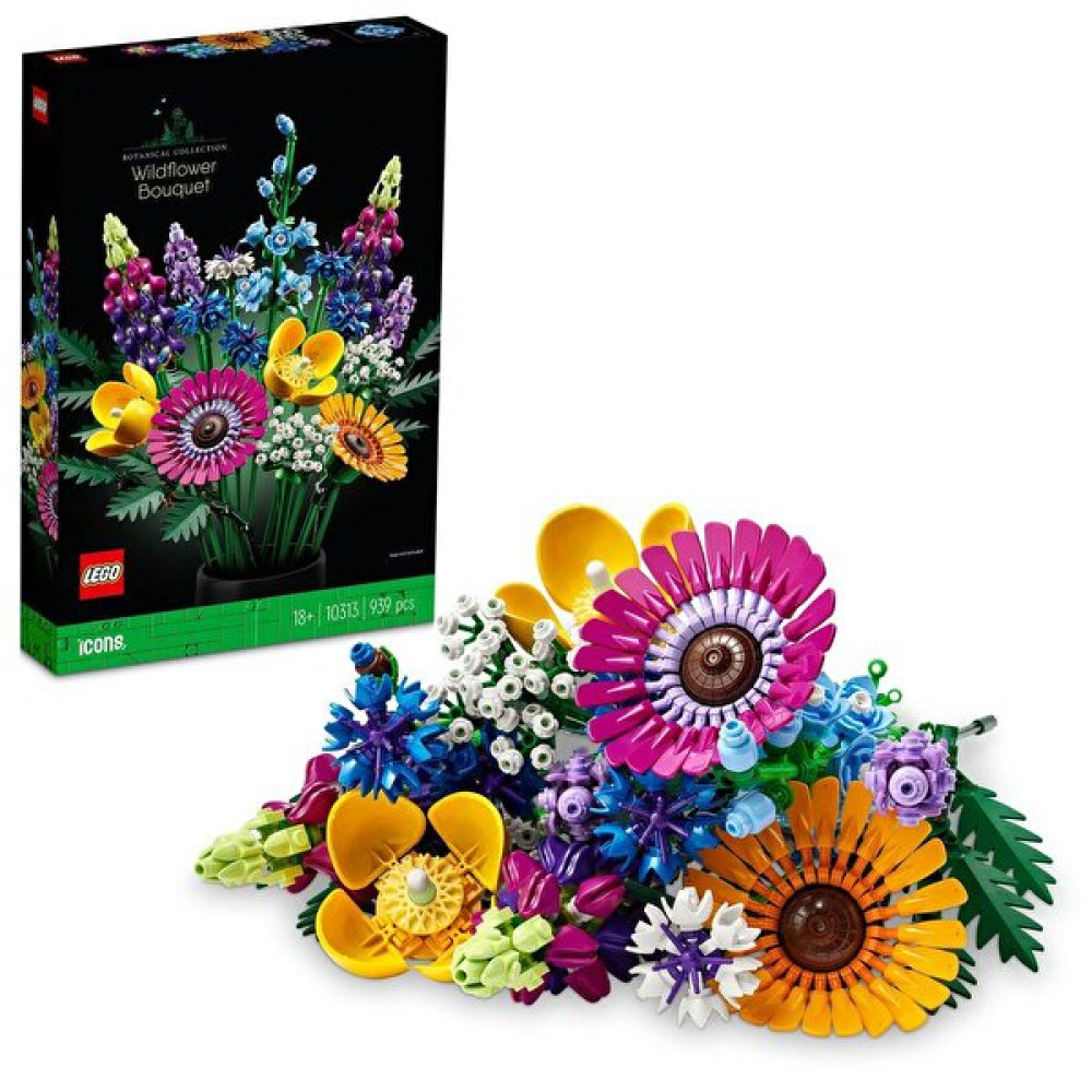 LEGO ® ICONS Kır Çiçekleri Buketi 10313 - Yetişkinler İçin Koleksiyonluk Yapım Seti (939 Parça) Legolar ( Yapım Oyuncakları ) Fiyatı
