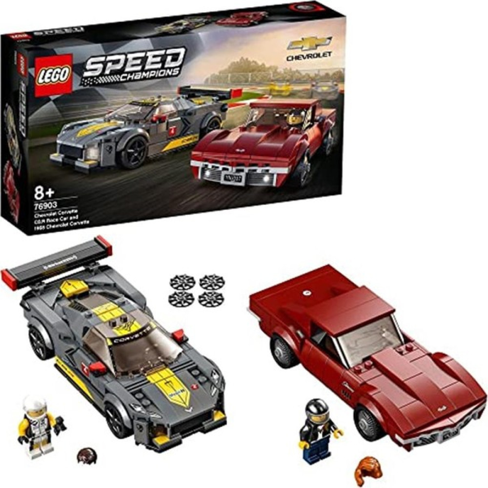 Lego® Speed Champions Chevrolet Corvette C8.r Yarış Arabası ve 1968 Chevrolet Corvette 76903 Yapım - Renkli Akülü Araba Fiyatı