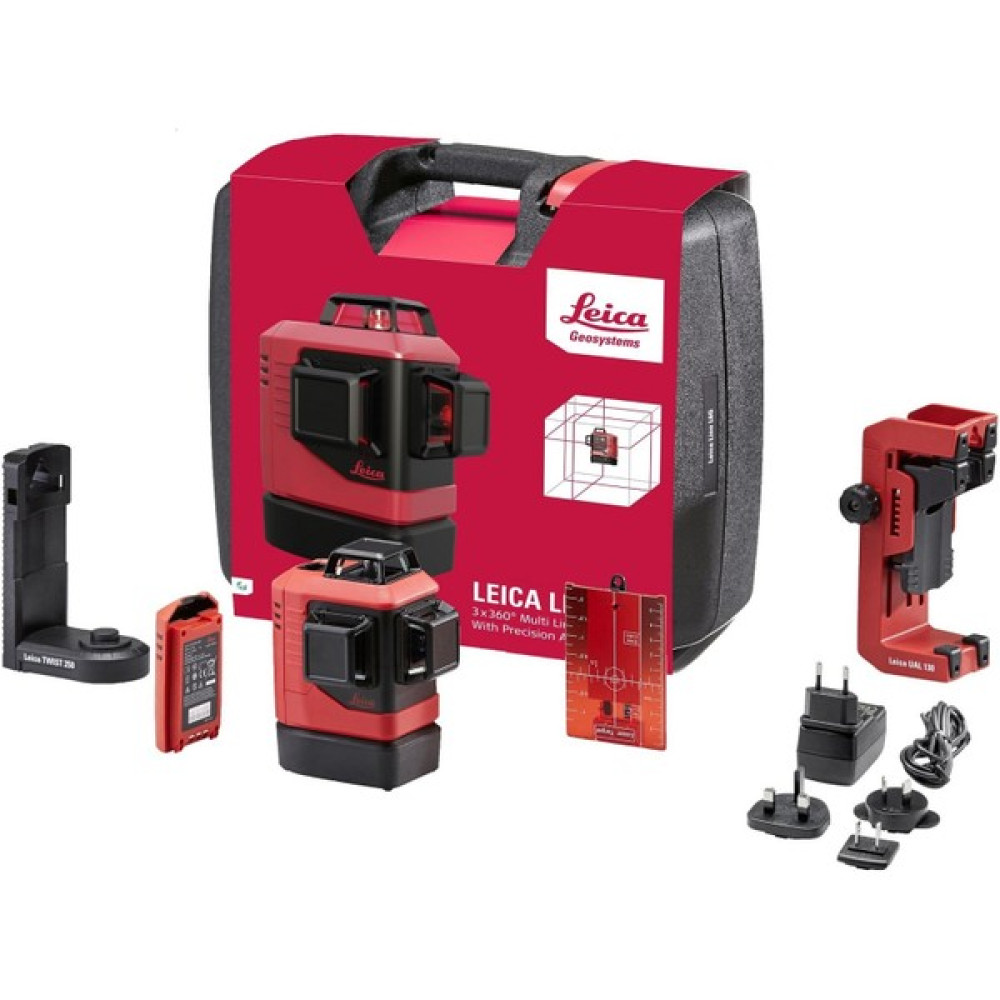 Leica ﻿leıca Lıno L6R 3 Eksen 360 Derece Çapraz Çizgili Şarjlı Kırmızı Lazer Terazi Nalburiye & Hırdavat Fiyatı