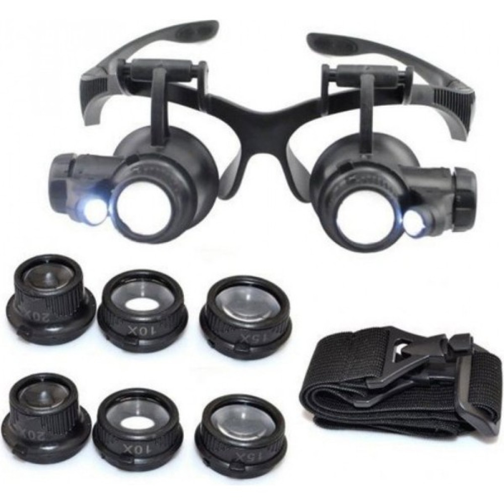 Leidory Nikula-Gözlük Modeli 10X 15X 20X 25X Lens,2led Işıklı,büyüteç 9892-G Büyüteç Fiyatı