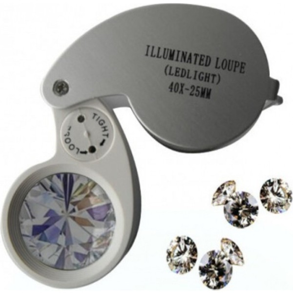 Leidory Nikula Mini 40X25MM Takı Büyüteç, Cep Büyüteç, Elmas Pullar, Madeni Kontrol Lup MG21011 Büyüteç Fiyatı