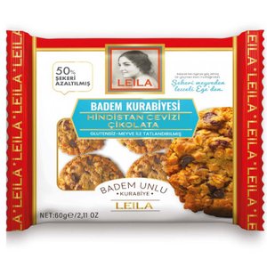 Leila Badem Kurabiyesi Damla Çikolata&Hindistan Cevizi 40 g Giyim & İç Giyim Fiyatı