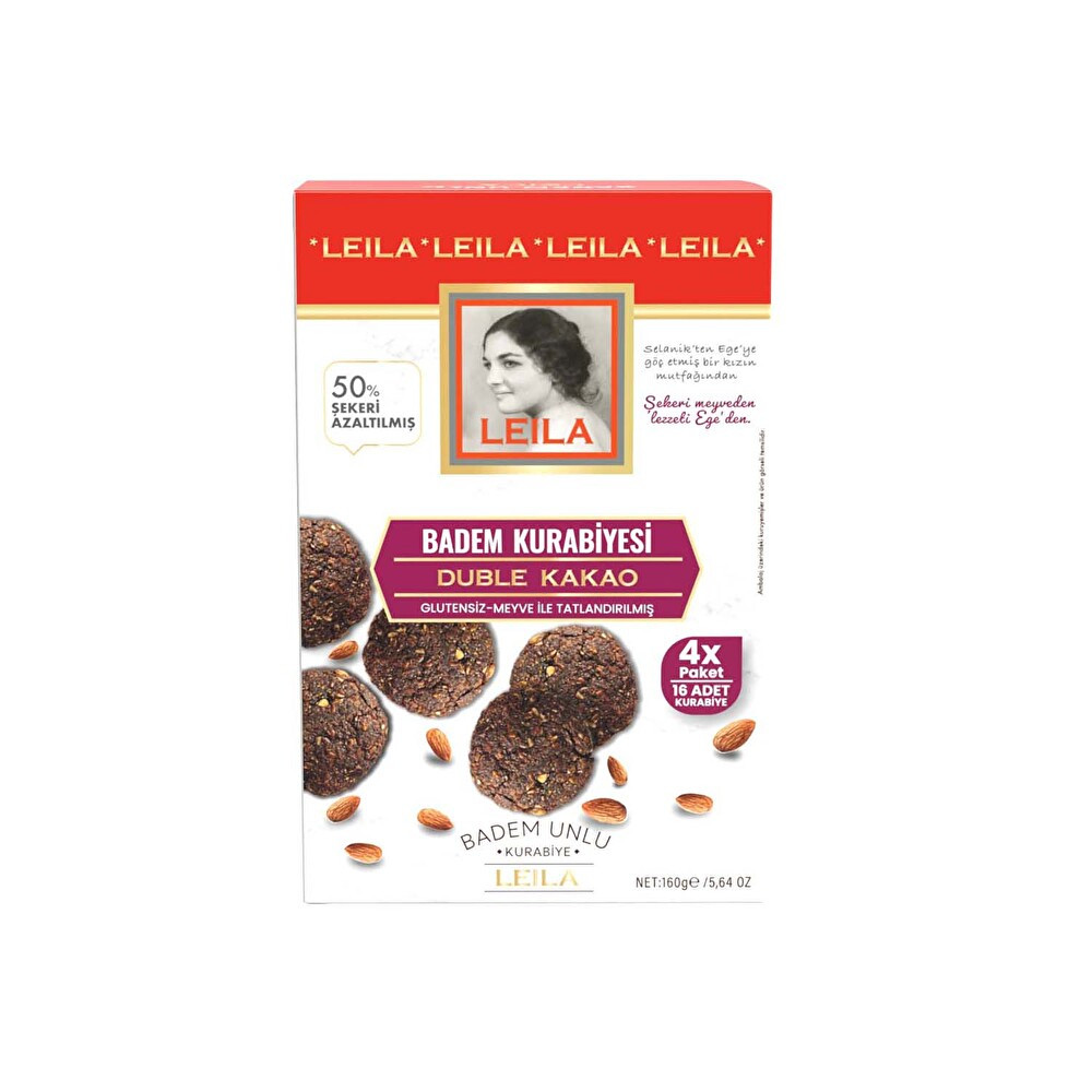 Leila Badem Kurabiyesi Kakaolu 160 g Giyim & İç Giyim Fiyatı